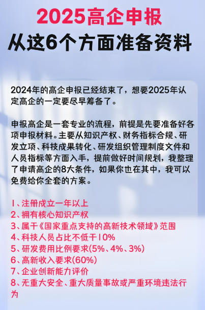 2025高新技术企业申报